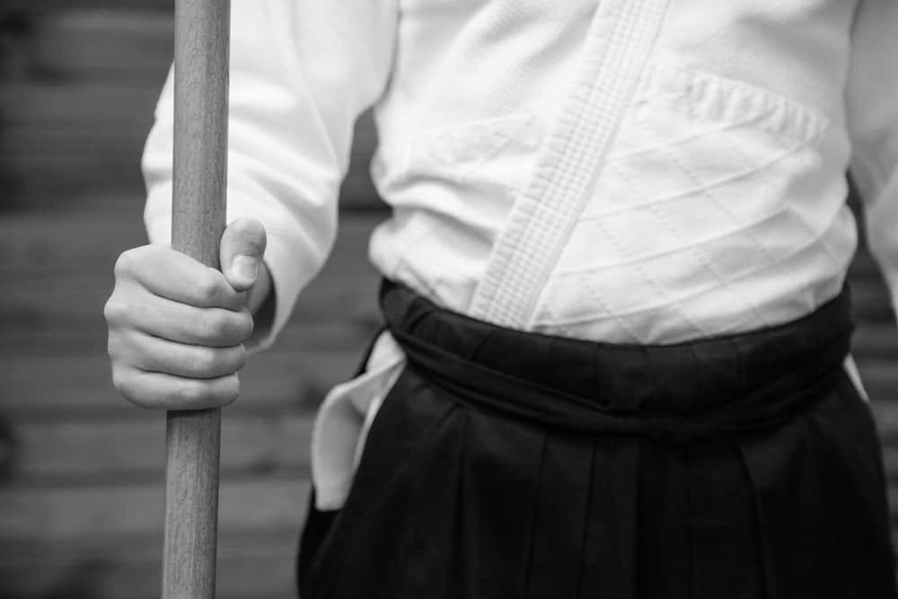 Wooden training jo aikido